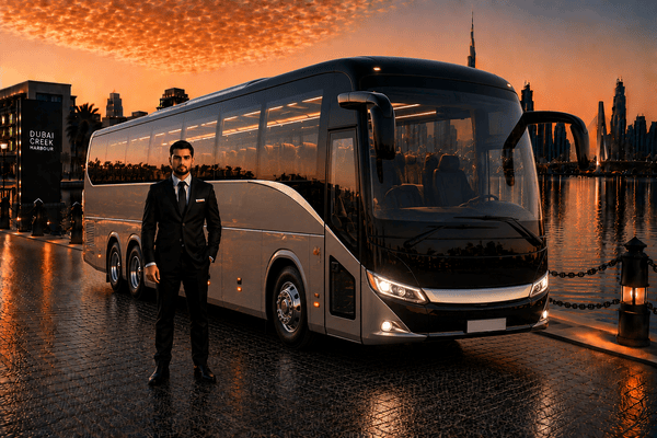 50 Seater Luxury Bus with Driver in Dubai