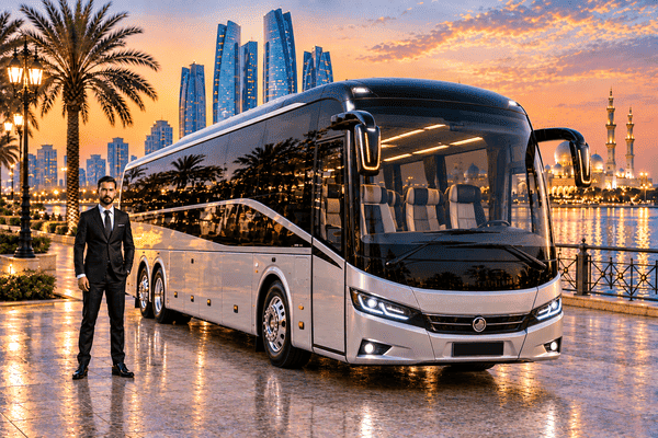 40 Seater Luxury Bus With Driver in Abu Dhabi