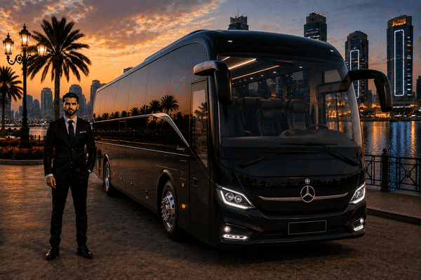 50 Seater Luxury Bus with Driver in Sharjah