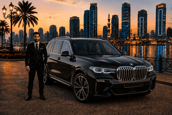 BMW X7 with Driver in Sharjah