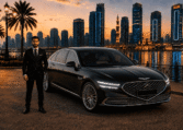 Genesis G90 with Driver in Sharjah