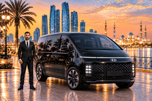 Hyundai Staria With Driver in Abu Dhabi