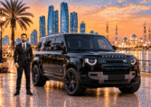 Range Rover Defender V6 With Driver in Abu Dhabi
