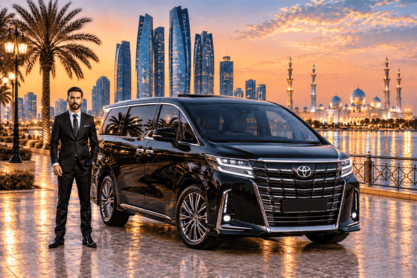 Toyota Alphard With Driver in Abu Dhabi