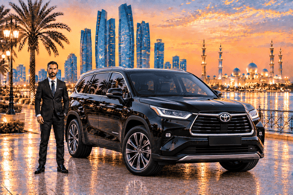 Toyota Highlander With Driver in Abu Dhabi