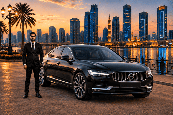 Volvo S 90 with Driver in Sharjah